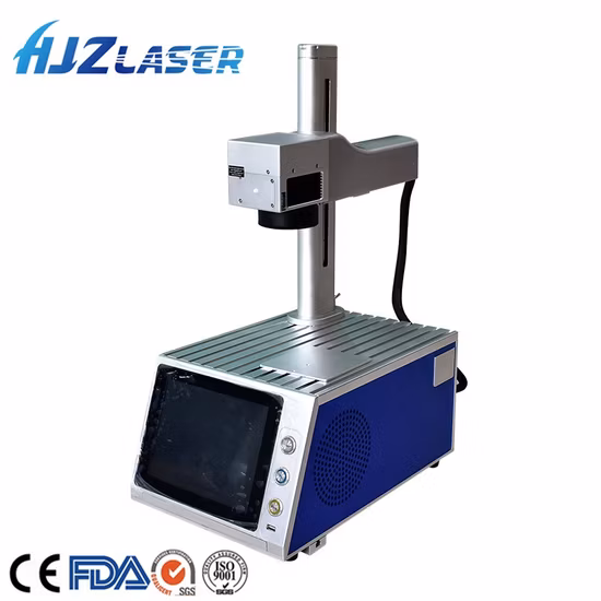 Mini portátil 30 W 50 W Fibra/CO2/3 W 5 W UV Máquina de marcação a laser/Impressora a laser/Máquina de impressão de logotipo 3D/Máquina de gravação a laser para metal/jóias/plástico/vidro