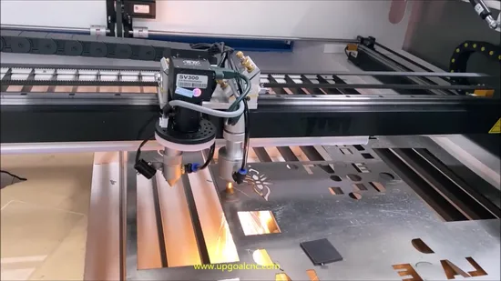Máquina de corte a laser CO2 de cabeça dupla barata com CCD misto de metal não-metal 1390