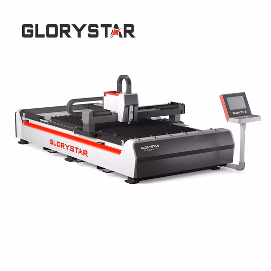 Máquina de corte a laser de fibra a laser Glorystarlaser de velocidade rápida (1000W-6000W) com CE/FDA