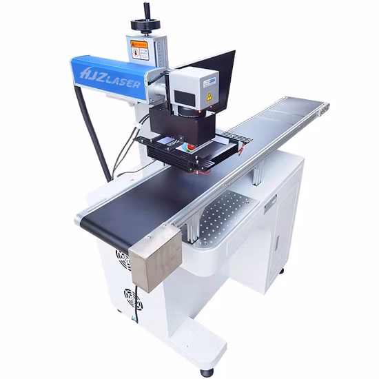 Portable Auto Focus CCD 20W 30W 50W 60W 100W Jpt Raycus Mopa UV Galvo Fiber Laser Color Printing Machine para Metal Plastic Glass Logo Engraving