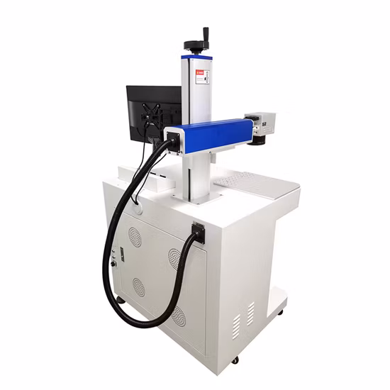 Máquina de marcação a laser de fibra 20W/30W/50W/3D/UV/CO2/UV para marcação de aço, alumínio e plástico